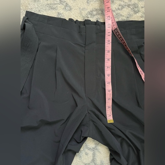 Athleta Skyline Pants II Paperbag High Waist 8 Black Athleisure Travel - Picture 8 of 9